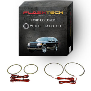 Ford-Explorer-2002, 2003, 2004, 2005-LED-Halo-Headlights-White-RF Remote White-FO-EX0205-WHRF