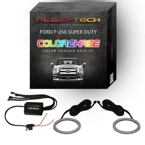 Ford F250 / Ford F350 ColorChase LED Halo Fog Light Kit 2011-2015