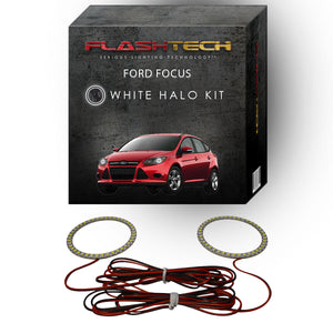 Ford-Focus-2012, 2013, 2014, 2015-LED-Halo-Headlights-White-RF Remote White-FO-FC1215-WHRF
