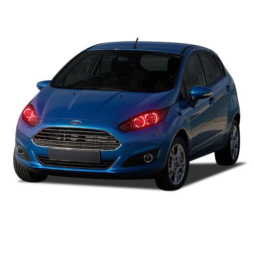 Ford-Fiesta-2011, 2012, 2013-LED-Halo-Headlights-ColorChase-No Remote-FO-FI1113-CCH