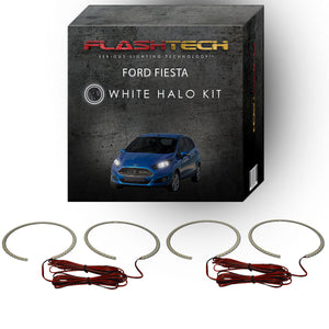 Ford-Fiesta-2011, 2012, 2013-LED-Halo-Headlights-White-RF Remote White-FO-FI1113-WHRF