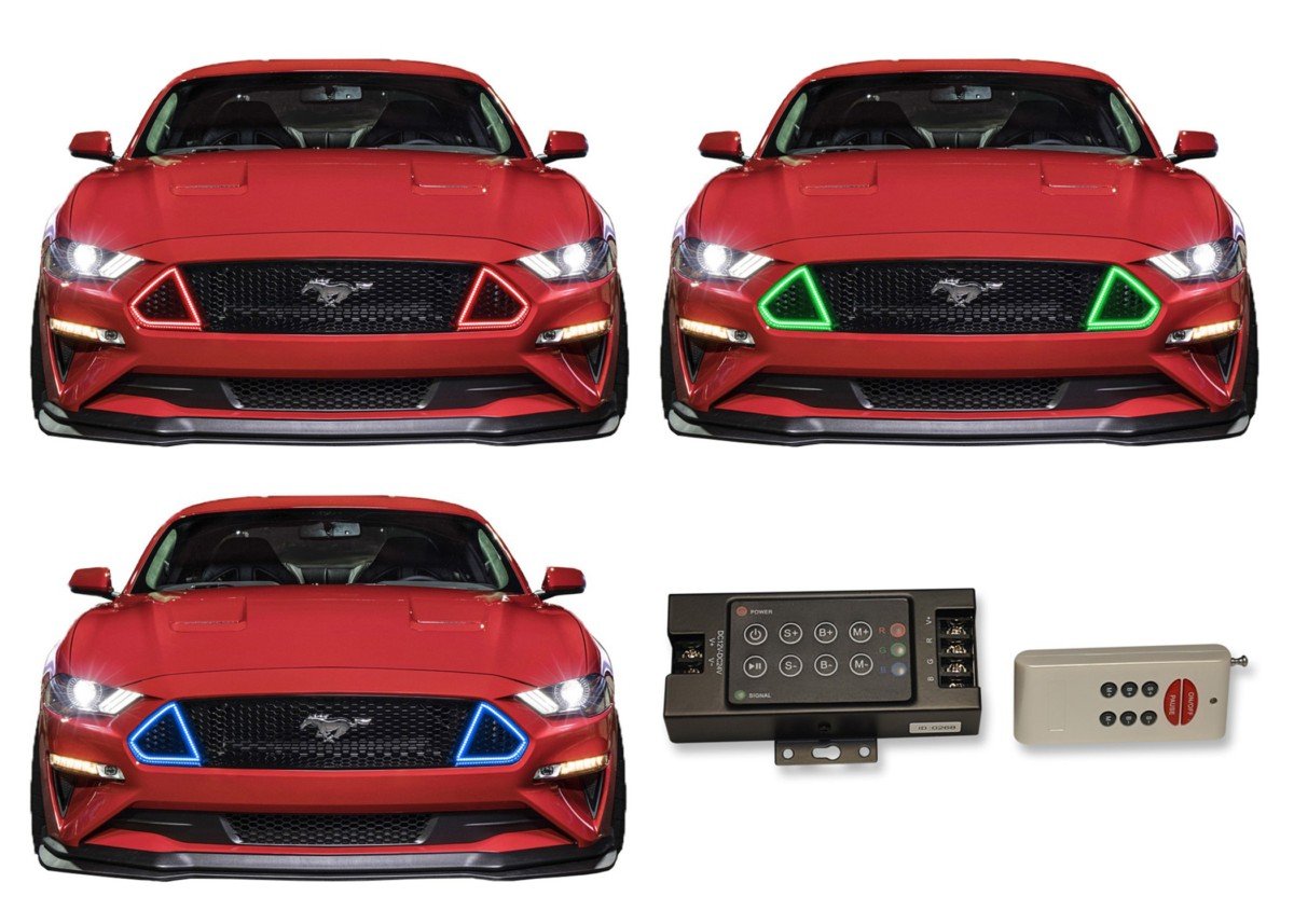 Ford-Mustang-2018-LED-Halo-Headlights-RGB-RF Remote-FO-MUGT-CFG-18-V3HRF-WPE