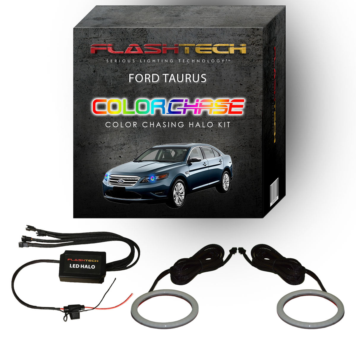 Ford Taurus ColorChase LED Halo Headlight Kit 2010-2012