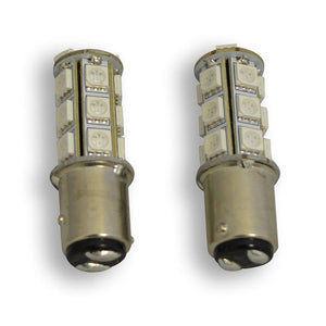 LED Exterior SMD Bulbs - 18 LED - Amber - 1157