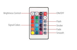 IR Fusion Multi-Color RGB LED Controller: 4 connector input