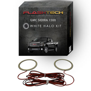 GMC-Sierra 1500-2008, 2009, 2010, 2011, 2012, 2013-LED-Halo-Fog Lights-White-RF Remote White-GMC-SR0713-WFRF