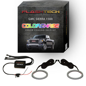 GMC Sierra ColorChase LED Halo Fog Light Kit 2014-2016