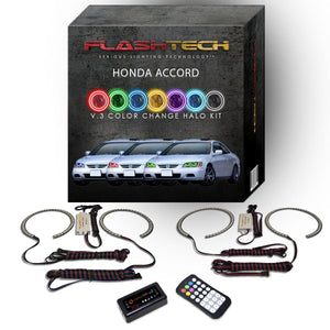 Honda-Accord-1998, 1999, 2000, 2001, 2002-LED-Halo-Headlights-RGB-RF Remote-HO-AC9802-V3HRF