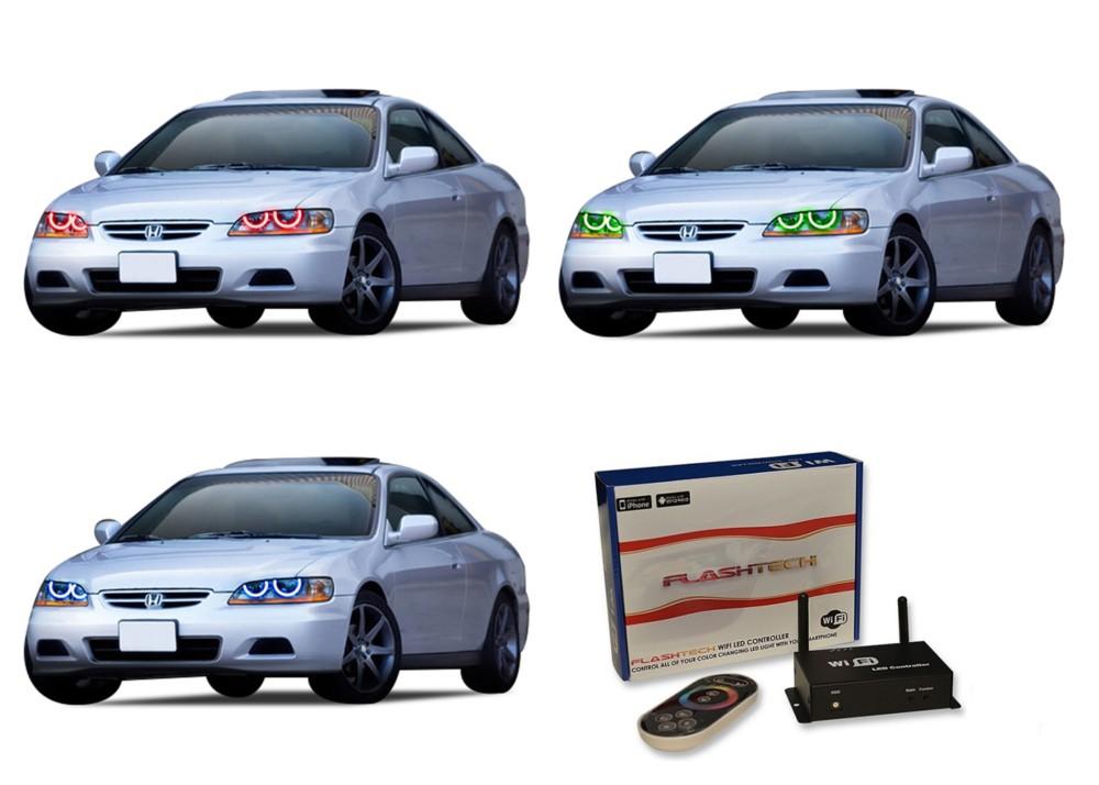 Honda-Accord-1998, 1999, 2000, 2001, 2002-LED-Halo-Headlights-RGB-WiFi Remote-HO-AC9802-V3HWI