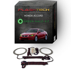 Honda-Accord-2008, 2009, 2010-LED-Halo-Headlights-RGB-Bluetooth RF Remote-HO-ACC0810-V3HBTRF