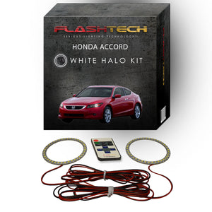 Honda-Accord Coupe-2008, 2009, 2010-LED-Halo-Headlights-White-RF Remote White-HO-ACC0810-WHRF