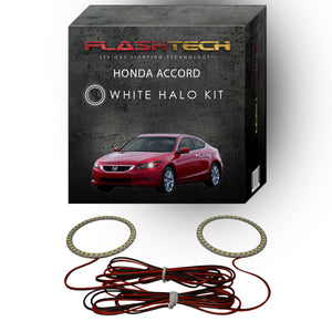 Honda-Accord Coupe-2008, 2009, 2010-LED-Halo-Headlights-White-RF Remote White-HO-ACC0810-WHRF