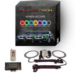 Honda-Accord-2011, 2012-LED-Halo-Headlights-RGB-IR Remote-HO-ACC1112-V3HIR