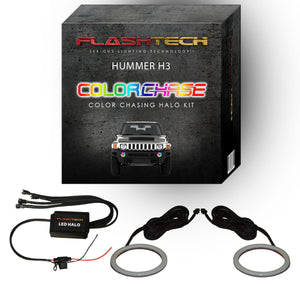 Hummer H3 ColorChase LED Halo Fog Light Kit 2006-2010