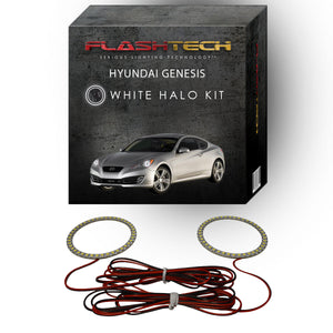 Hyundai-Genesis-2010, 2011, 2012-LED-Halo-Headlights-White-RF Remote White-HY-GNC1012-WHRF