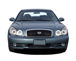 Hyundai-Sonata-2002, 2003, 2004, 2005-LED-Halo-Headlights-White-RF Remote White-HY-SO0205-WHRF