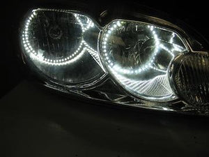 Chevrolet-Impala-2006, 2007, 2008, 2009, 2010, 2011, 2012-LED-Halo-Headlights-White-RF Remote White-CY-IM0612-WHRF
