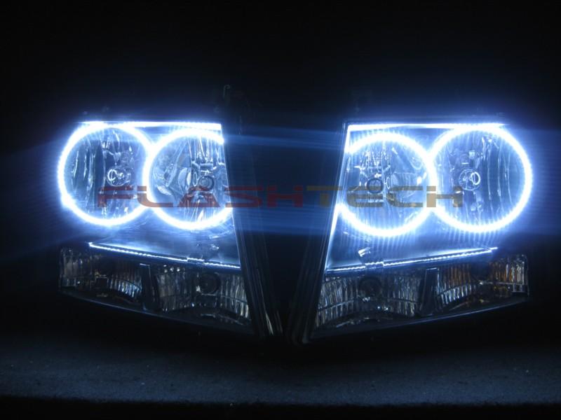 Chevrolet-Avalanche-2007, 2008, 2009, 2010, 2011, 2012, 2013-LED-Halo-Headlights-White-RF Remote White-CY-AV0713-WHRF