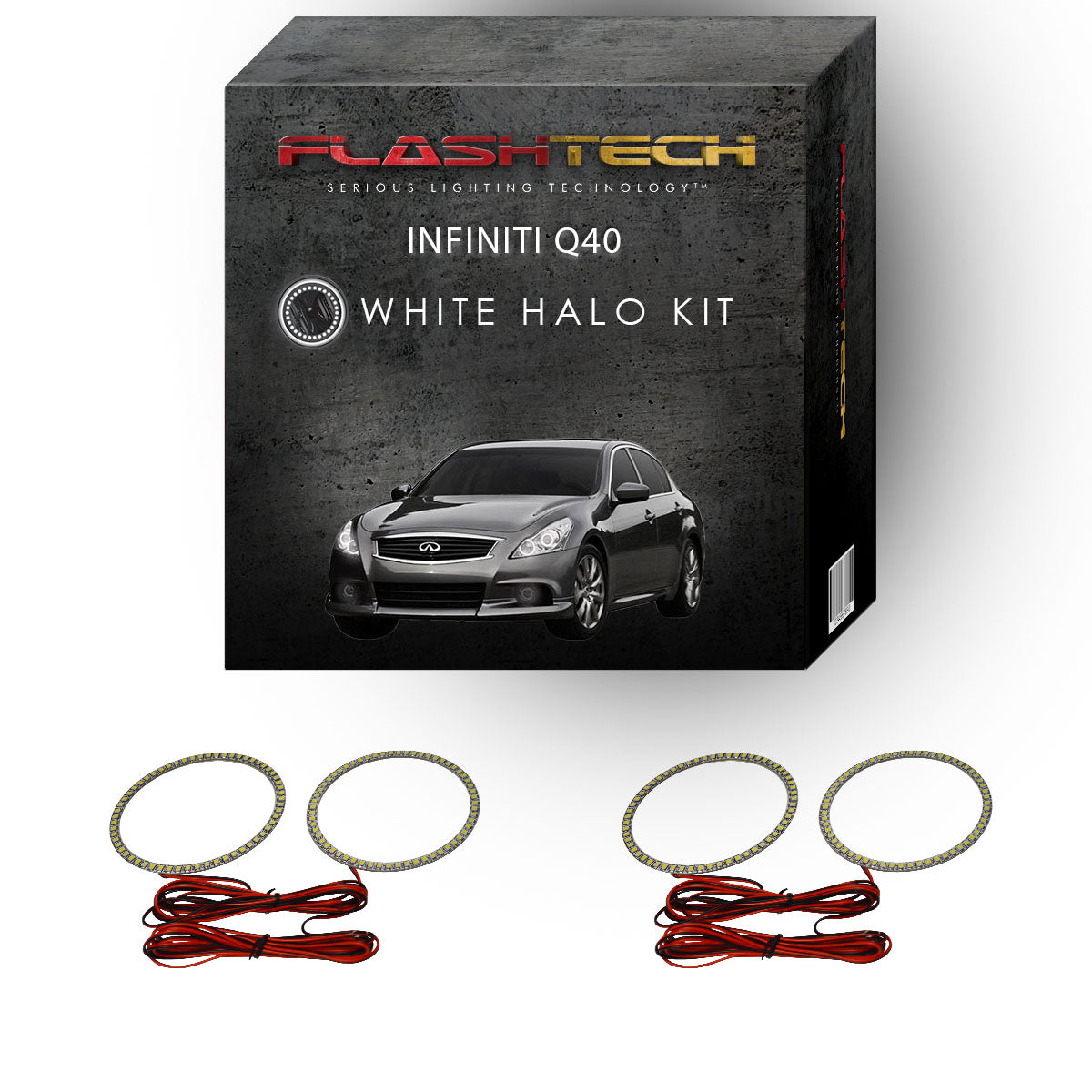 Infiniti-Q40-2014, 2015-LED-Halo-Headlights-White-RF Remote White-IN-Q41415-WHRF