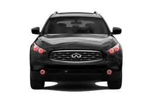 Infiniti-FX37-2013, 2014, 2015, 2016, 2017-LED-Halo-Headlights and Fog Lights-ColorChase-No Remote-IN-FX371317-CCHF