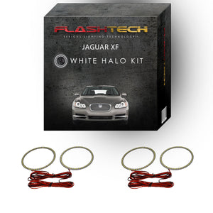 Jaguar-XF-2009, 2010, 2011-LED-Halo-Headlights-White-RF Remote White-JA-XF0911-WHRF