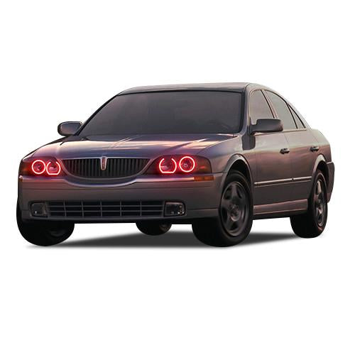 Lincoln-LS-2000, 2001, 2002-LED-Halo-Headlights-ColorChase-No Remote-LI-LS0002-CCH
