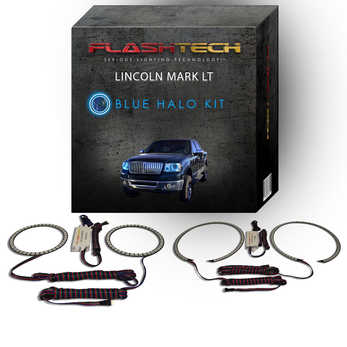 Lincoln-Mark LT-2006, 2007, 2008-LED-Halo-Headlights-RGB-No Remote-LI-MLT0608-V3H