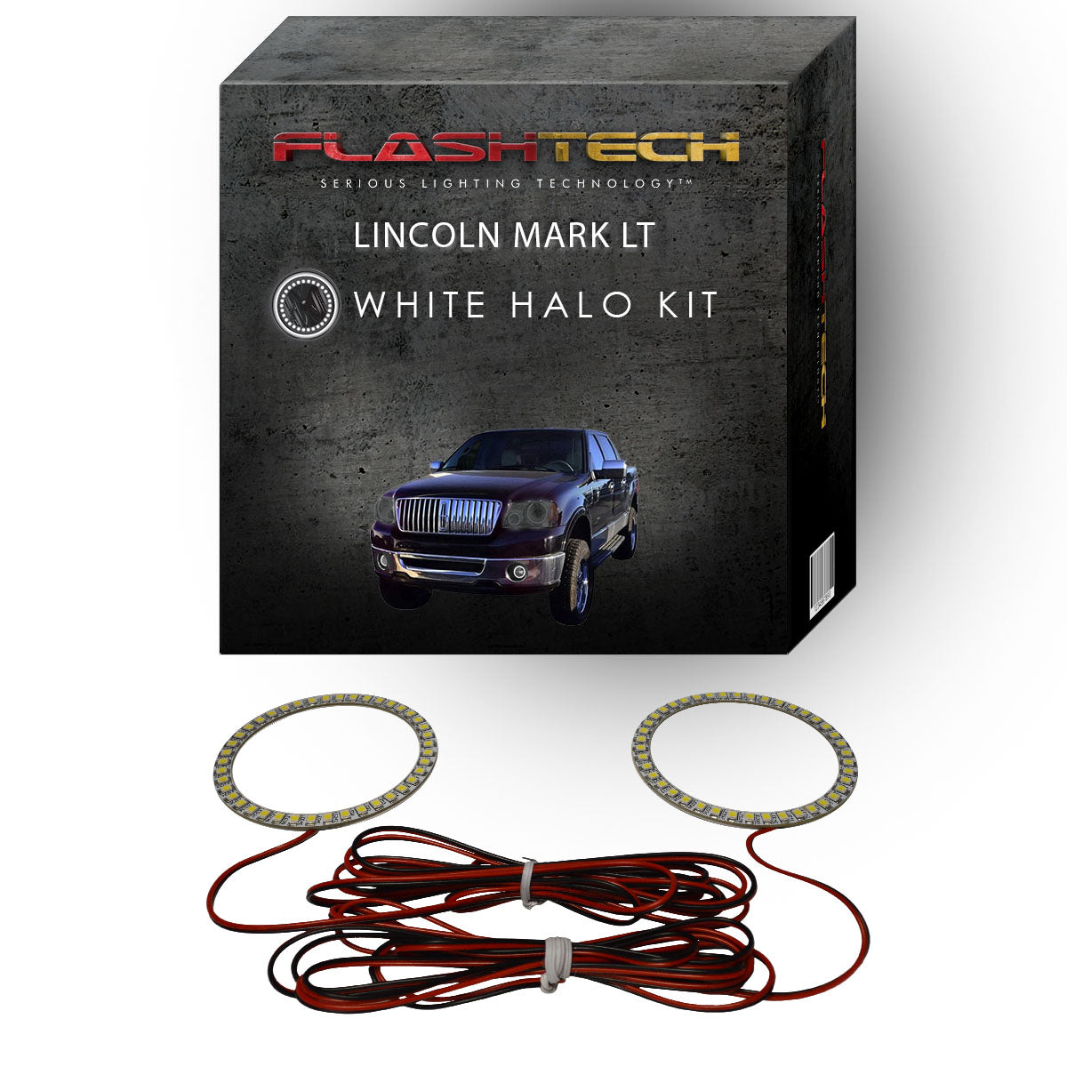 Lincoln-Mark LT-2006, 2007, 2008-LED-Halo-Fog Lights-White-RF Remote White-LI-MLT0608-WFRF