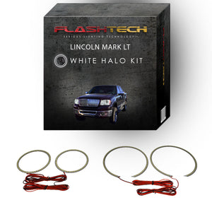 Lincoln-Mark LT-2006, 2007, 2008-LED-Halo-Headlights-White-RF Remote White-LI-MLT0608-WHRF