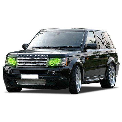 Land Rover-Range Rover-2006, 2007, 2008, 2009, 2010-LED-Halo-Headlights-ColorChase-No Remote-LR-RR0610-CCH