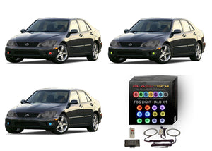 Lexus-is300-2001, 2002, 2003, 2004, 2005-LED-Halo-Fog Lights-RGB-RF Remote-LX-IS30105-V3FRF