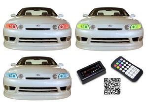 Lexus-SC300-1992, 1993, 1994, 1995, 1996, 1997, 1998, 1999, 2000, 2001, 2002-LED-Halo-Headlights-RGB-Bluetooth RF Remote-LX-SC39202-V3HBTRF