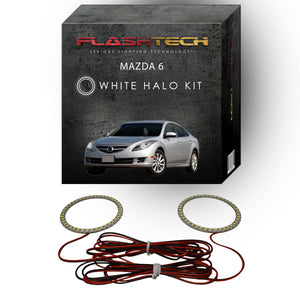 Mazda-6-2009, 2010-LED-Halo-Headlights-White-RF Remote White-MA-M60910-WHRF