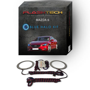 Mazda-6-2014, 2015-LED-Halo-Headlights-RGB-Bluetooth RF Remote-MA-M61415-V3HBTRF