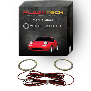 Mazda-Miata-1990, 1991, 1992, 1993, 1994, 1995, 1996, 1997,-LED-Halo-Headlights-White-RF Remote White-MA-MI9097-WHRF
