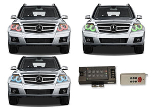 Mercedes-GLK350-2013, 2014-LED-Halo-Headlights-RGB-RF Remote-MC-GLK1314-V3HRF