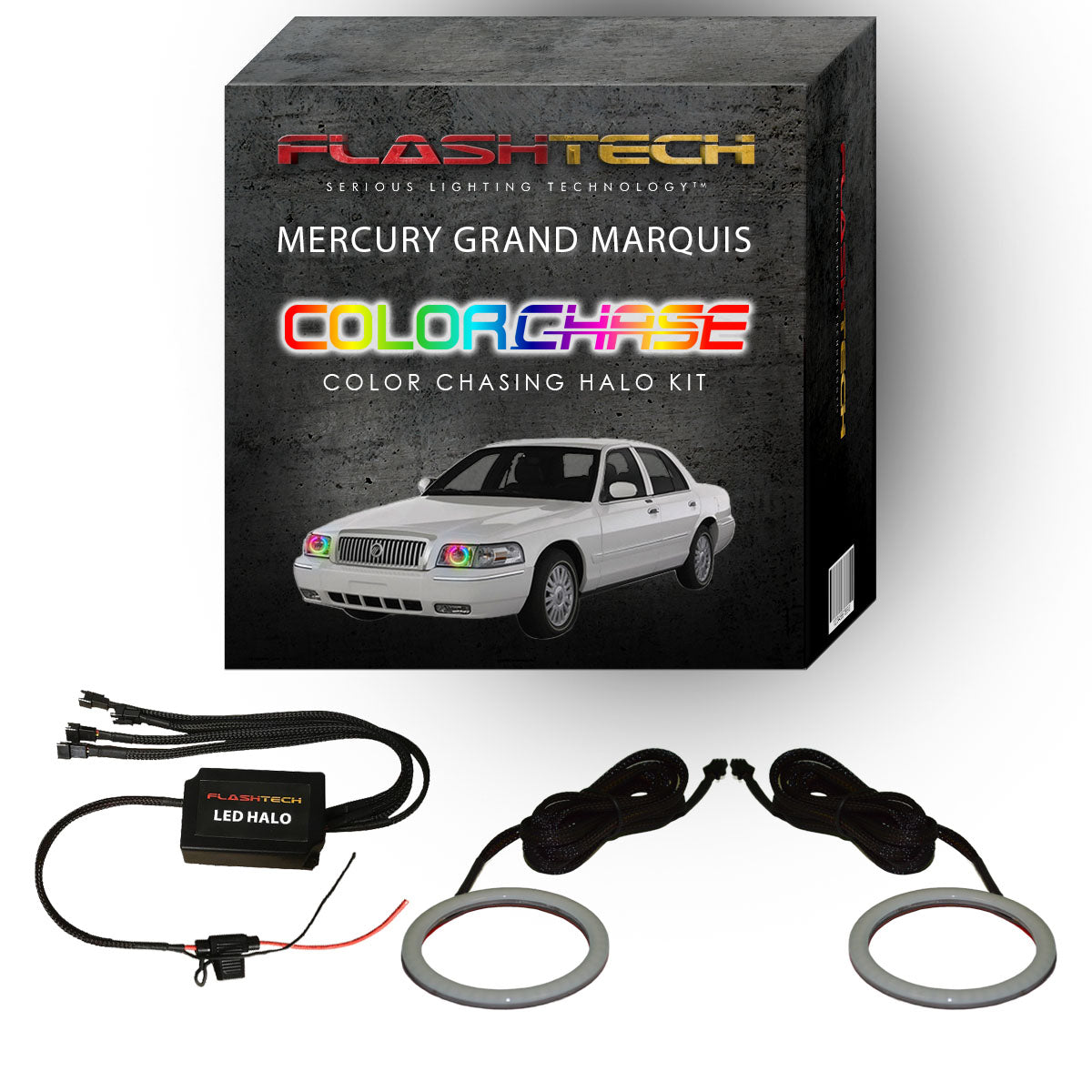 Mercury Grand Marquis ColorChase LED Halo Headlight Kit 2006-2011