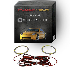 Nissan-350z-2003, 2004, 2005-LED-Halo-Headlights-White-RF Remote White-NI-35Z0305-WHRF