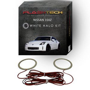 Nissan-350z-2006, 2007, 2008-LED-Halo-Headlights-White-RF Remote White-NI-35Z0608-WHRF