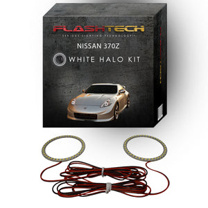 Nissan-370z-2009, 2010, 2011, 2012, 2013, 2014, 2015, 2016-LED-Halo-Headlights-White-RF Remote White-NI-3700916-WHRF
