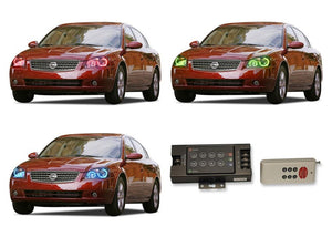 Nissan-Altima-2002, 2003, 2004, 2005, 2006-LED-Halo-Headlights-RGB-RF Remote-NI-AL0206-V3HRF