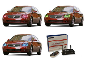 Nissan-Altima-2002, 2003, 2004, 2005, 2006-LED-Halo-Headlights-RGB-WiFi Remote-NI-AL0206-V3HWI