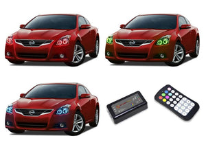 Nissan-Altima-2010, 2011, 2012-LED-Halo-Headlights-RGB-Colorfuse RF Remote-NI-AL1012-V3HCFRF
