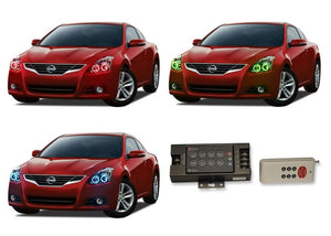 Nissan-Altima-2010, 2011, 2012-LED-Halo-Headlights-RGB-RF Remote-NI-AL1012-V3HRF