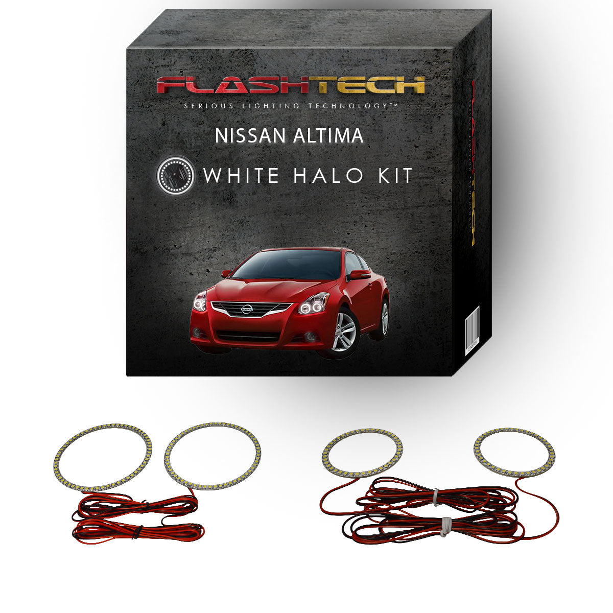 Nissan-Altima-2010, 2011, 2012-LED-Halo-Headlights-White-RF Remote White-NI-AL1012-WHRF