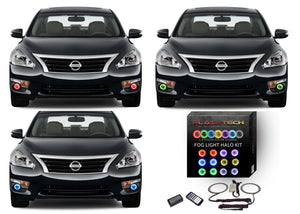 Nissan-Altima-2013, 2014, 2015-LED-Halo-Fog Lights-RGB-Colorfuse RF Remote-NI-ALS1315-V3FCFRF