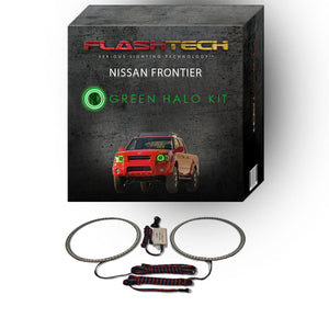 Nissan-Frontier-2001, 2002, 2003, 2004-LED-Halo-Headlights-RGB-Bluetooth RF Remote-NI-FR0104-V3HBTRF