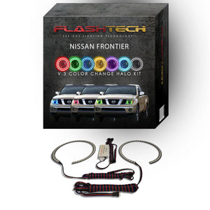 Nissan-Frontier-2005, 2006, 2007, 2008-LED-Halo-Headlights-RGB-No Remote-NI-FR0508-V3H