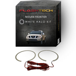 Nissan-Frontier-2005, 2006, 2007, 2008-LED-Halo-Headlights-White-RF Remote White-NI-FR0508-WHRF
