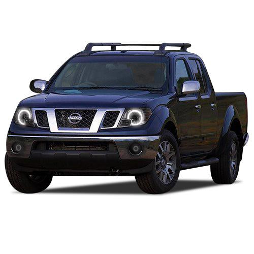 Nissan-Frontier-2009, 2010, 2011, 2012, 2013, 2014, 2015, 2016, 2017, 2018, 2019-LED-Halo-Headlights-ColorChase-No Remote-NI-FR0916-CCH